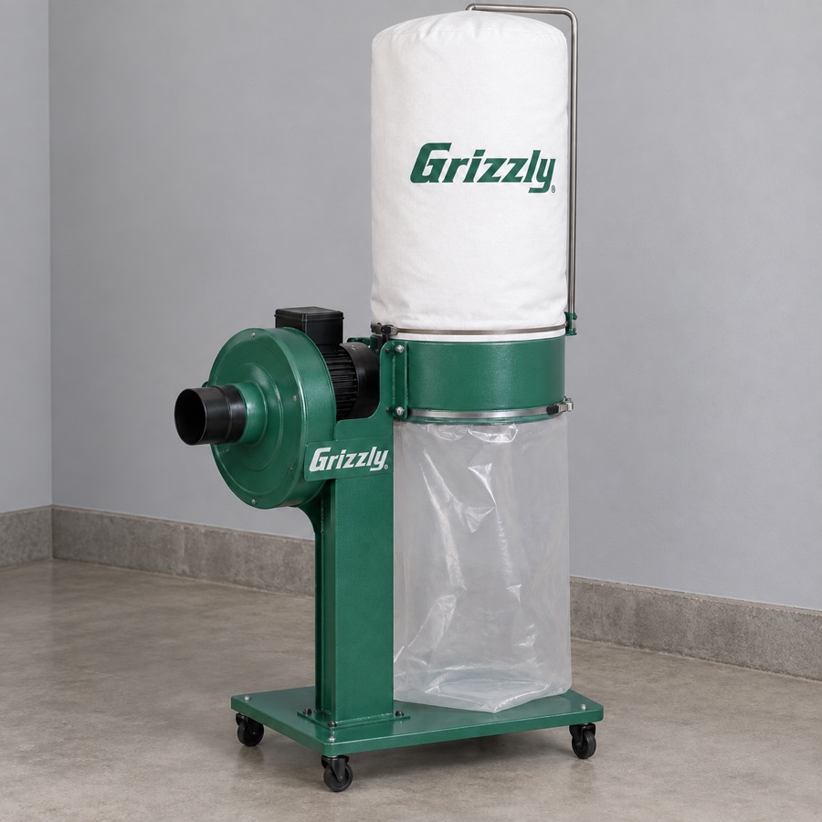 Grizzly 1 HP portable single-stage